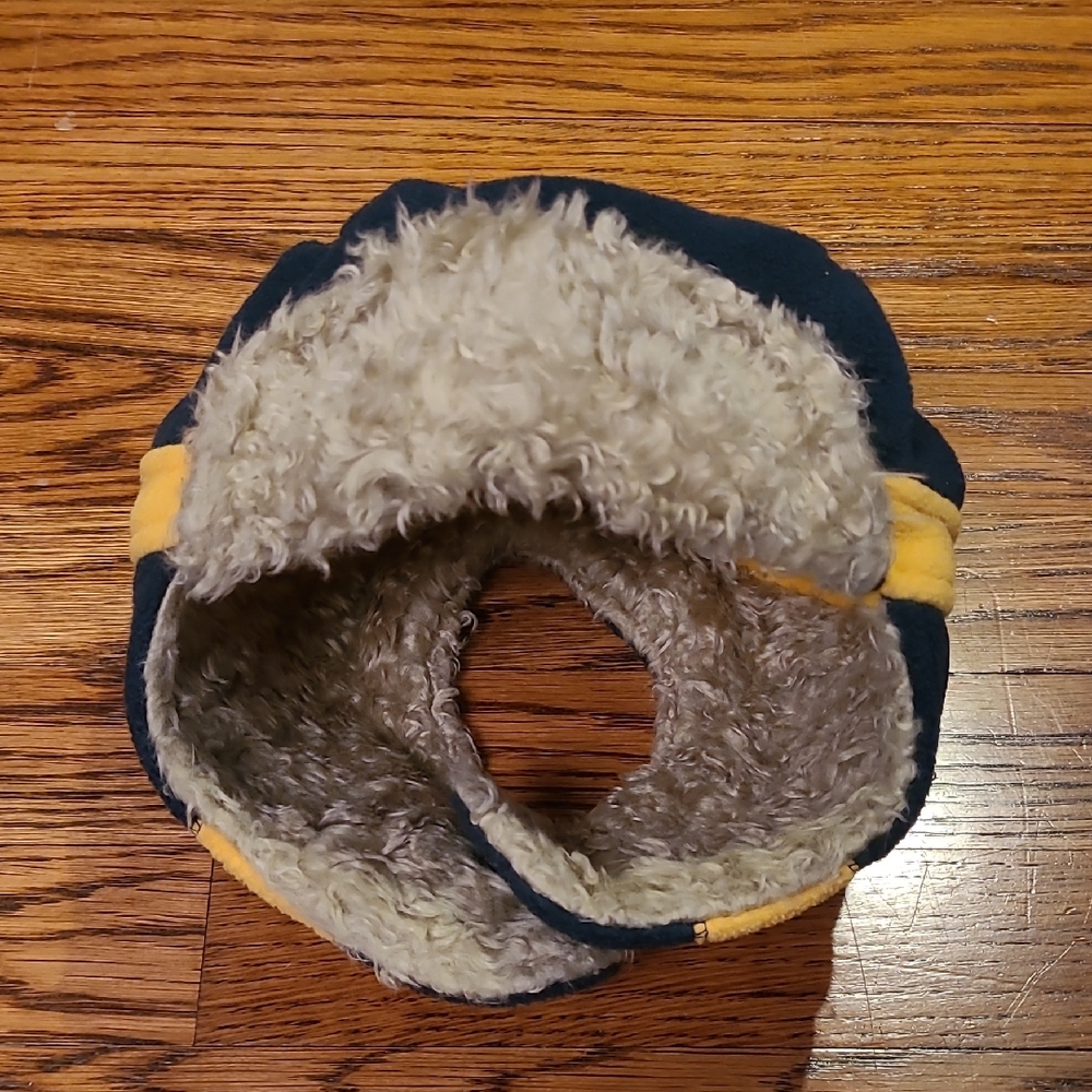 GAP Kids Blue and Yellow Fleece Ear Warmer Hat
